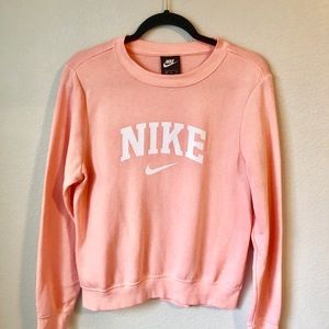 Pink Nike sweatshirt